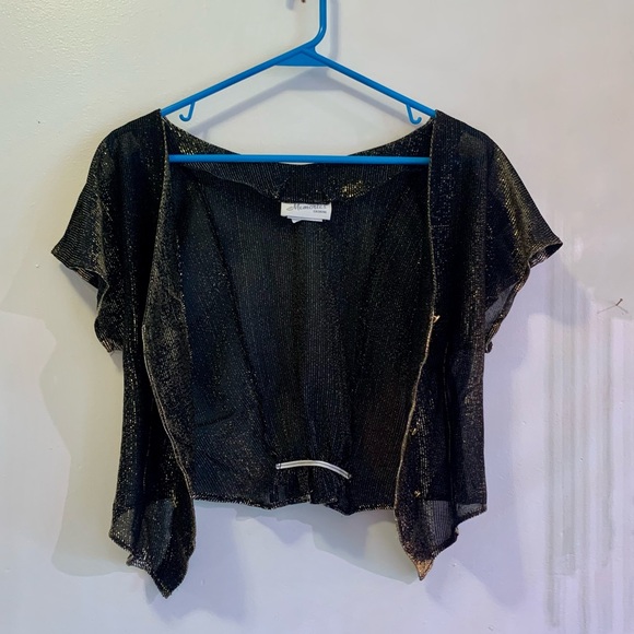 Vintage shimmery black and gold top ✨ - Picture 4 of 6